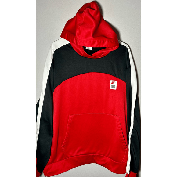 Nike Therma FIT Pullover Training Hoodie Men's Red Black DQ5836 657 Sz 2XL - Picture 2 of 9